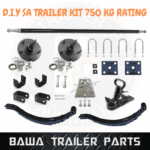 Trailer Panel Kit 1800x1200x320mm Mild Steel With Running Gear! Trailer Parts - Image 2