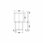 Pull-out Ladder with Single Step 360 x 345mm - Image 3