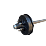 12 Inch Electric Drum Braked 50mm Square Axle Assembled! 2Tonne ! Trailer Parts