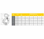 G80 Alloy Hoist Hook LS Safety Catch Eye Sling Lifting Chain Connector Wire Rope - AUSTLIFT - Image 2