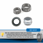 KOYO Japanese Bearing Set Ford Slimline SL Trailer wheel Bearing Dust cap Seal - Image 2