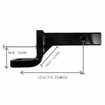 4" Drop Heavy Duty 3650kg HD SERIES Ball Mount MISTER HITCHES - Image 2
