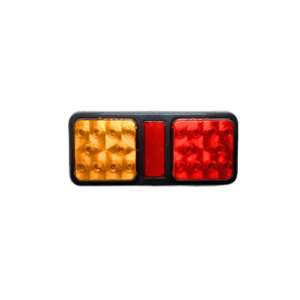 LED Square Trailer Lights - Stop Tail Indicator Light with Built in Reflector
