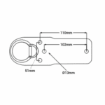 Quick Release Trailer Coupling Hitch 2/3/4 Hole Zinc Coupling Plate Bolt 2000kg - Image 2