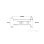 Override Coupling 50mm Towball 2T Rated Painted - Image 2
