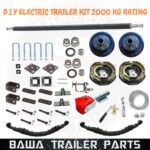D.I.Y 2.0 TON SINGLE AXLE ELECTRIC DRUM BRAKE OFF ROAD KIT! Trailer Parts!