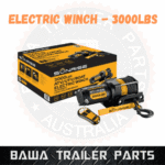 Electric Winch Trailer Car ATV UTV 3000lbs (1360kg) Wireless 12V 153:1 Gear Synthetic Rope Winch - Image 2