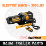 Electric Winch Trailer Car ATV UTV 3000lbs (1360kg) Wireless 12V 153:1 Gear Synthetic Rope Winch - Image 3