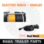 Electric Winch Trailer Car ATV UTV 3000lbs (1360kg) Wireless 12V 153:1 Gear Synthetic Rope Winch - Image 4
