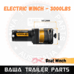 Electric Winch Trailer Car ATV UTV 3000lbs (1360kg) Wireless 12V 153:1 Gear Synthetic Rope Winch - Image 6