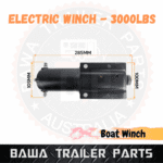 Electric Winch Trailer Car ATV UTV 3000lbs (1360kg) Wireless 12V 153:1 Gear Synthetic Rope Winch - Image 7