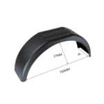 8" Black Plastic Mudguards to Suit 13" wheel - Image 2