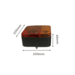 Square Globe Lights Stop / Tail Lamp with Number Plate Light - Image 2