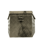 Aluminium Triangular Front Trailer UTE Draw Bar Tool Box Mount Gas Strut ToolBox - Image 3