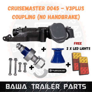 Cruisemaster DO45 Plus Drop-On 4.5 Tonne Articulating All terrain Pin Coupling without handbrake.