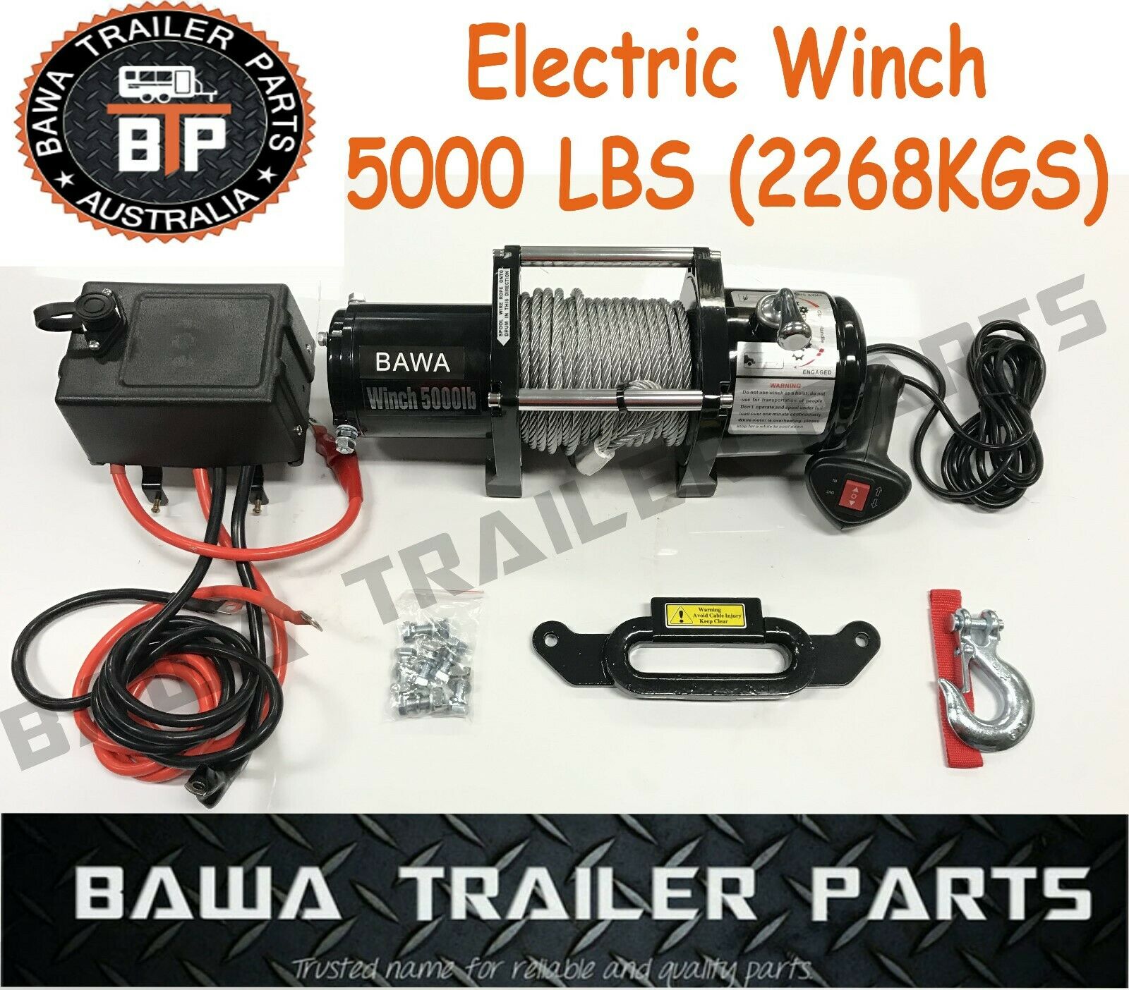 s-l1600-1-1-3.jpg Electric Winch 5000lbs Electrical Winch Wireless Cable Pull - Image 1