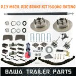 DIY Trailer Kit- 1.5Tonne Off Road Mechanical Disc Brake Single axle Kit Off-road springs