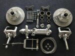 GALVANISED MECHANICAL DISC BRAKE KIT FORD / HT / HQ with SL or LM BEARINGS, Callipers and Coupling - Image 2