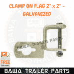 2’’ x 2’’ Clamp On With Flag Galvanised