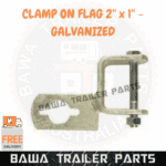 2’’ x 1’’ Clamp On With Flag Galvanised