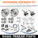 Galvanised DIY 1400kg Mech. Disc Brake Kit with 45MM Eye to Slipper Springs ! TRAILER PARTS