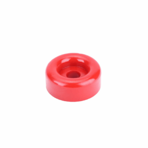 Poly Soft Roller Front End Cap 3″ 17mm Bore Red