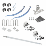 DIY Un-Braked Single Axle Kit 1400Kg Galvanised