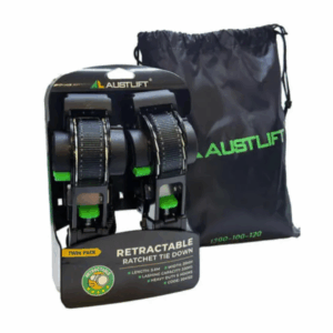 Retractable Ratchet Tie Down – 25mm x 3.6m – 320kg LC