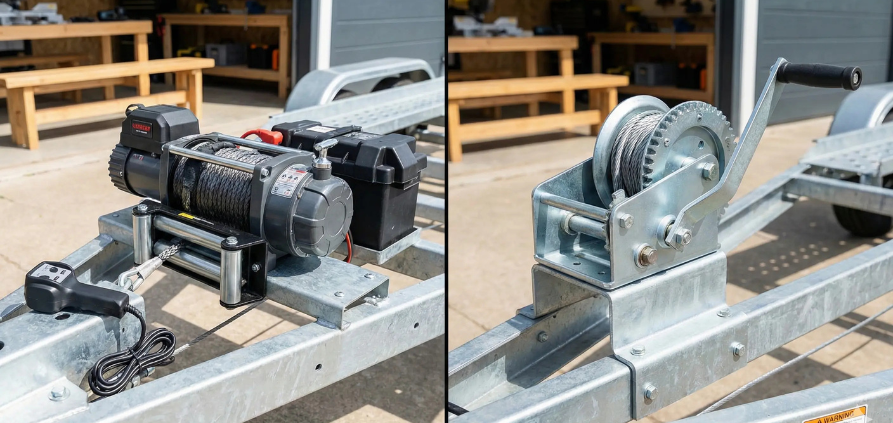 electric vs manual winch