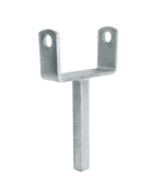 Flat Roller Bracket Single Stem