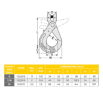 G80 Self-Locking Hook Clevis Type LC AUSTLIFT - Image 2