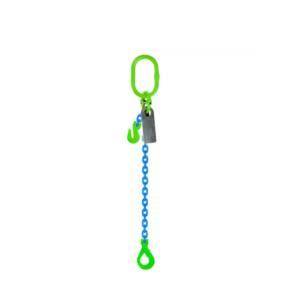 Grade 100 1-Leg Chain Sling with Shortening Grab Hook and Self Locking Hook