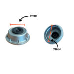 Dust Cap Aluminium to suit 12" 8 Stud Dexter Drums - Image 2